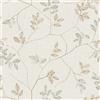 ReWallpaper Carta Adesiva per Mobili Fantasia Vintage Beige Carta Da Parati Camera Da Letto Foglie Elegante Pellicola Adesiva Beige Carte Parati Autoadesiva Muro Foglie Rimovibile 44,5CMx3M
