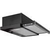 GURARI GCH B 110 IS 6 BL N Cappa aspirante da incasso, nero, 860 m³/h, cappa di scarico, cappa di ricircolo