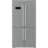 Beko - GN1416231ZXN - Frigorifero Americano 4 Porte, Libera Installazione, Congelatore Combinato, Total No-Front - Inox, 90,8x75x182 cm