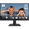 MSI PRO MP251 Monitor 24,5 Full HD - Pannello IPS 1920 x 1080, 100 Hz, Schermo Eye-Friendly, Altoparlanti integrati, Regolabile in inclinazione - HDMI 1.4b, D-Sub (VGA)