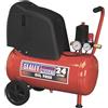 Sealey Aria Compressore 24L Cinghia Guida 1.5hp senza Olio SAC02415