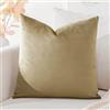 Artscope Federe Cuscini in Velluto Minimalista Copricuscino Colorato per la Decorazione Domestica Soggiorno Camera da Letto Divano 50x50cm, Giallo Marrone