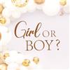 PEUTIER Adesivo da Parete per Girl or Boy, Decalcomania per Baby Shower Cartello per Rivelazione del Sesso Decalcomania per Tema di Genere Decorazione ad Arco per Parete ad Arco