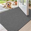 COLOR&GEOMETRY Zerbino Ingresso Interno Antiscivolo 65x120cm,Grigio Melange