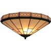 VECNUM Tiffany Plafoniera Cucina, E27 Lampada da Soffitto Soggiorno retrò Fatto A Mano Soffitto Lampadari Vintage per Camera da Letto Ristorante Corridoio Balcone Bagno Soffitto Lamp,34cm