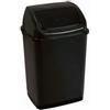 Adatto-M T909535 Pattumiera con coperchio basculante polipropilene nero 35 litri (confezione da 12 pezzi)