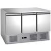 FORCAR-COLD G-S903TOP-FC Saladette refrigerata statica, AISI201, 3 porte