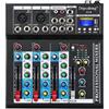 Depusheng HT4 Professionale Jack USB a 4 canali Mixer audio portatile Bluetooth Studio audio live DJ Console di missaggio audio