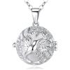 CELESTIA Collana Chiama Angeli Gravidanza Colibrì Ciondolo Richiamo degli Angeli Gravidanza Rame Placcato Argento con 2 Catene Regalo Gravidanza Regali per Donne Incinte