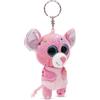 NICI- Portachiavi GLUBSCHIS Topo Miss Mausie 9cm Rosa-Delizioso Ciondolo in Forma di Animale in Morbido Peluche con Anello per cordini e Pendenti, Colore, 49691