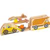 small foot 11382 Pista biglie Junior Cantiere, in Legno con Elementi espandibili, incl. biglie, per Bambini dai 18 Mesi