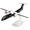 herpa Snap-Fit modellino aereo Air New Zealand DHC-8-300 - All black livery - ZK-NEM, miniatura in scala 1:100, pezzo da collezione, modello con supporto, plastica