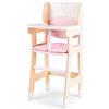 Woet® Passeggino per Bambole Giocattolo in Legno per Bambini - per Bambole e Peluche Fino a 43 cm - Ruote Silenziose con Anelli in Gomma - Giocattolo di Imitazione - A Partire da 3 Anni