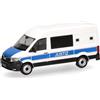herpa modellino auto MAN TGE furgone tetto alto Giustizia, miniatura in scala 1:87, pezzo da collezione, Made in Germany, modello in plastica