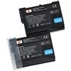 QIAO JIN LIN DSTE 2-Pacco Ricambio Batteria Compatibile per Nikon EN-EL15 1 V1 Z6 Z7 D600 D610 D750 D800 D800E D810A D850 D7000 D7100 D7200 D7500