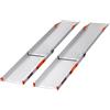 FTsolid rampe telescopiche extra larghe guida telescopica rampa per sedia a rotelle guida di salita in alluminio per sedia a rotelle, rollator o carrozzina, rampa di salita per scale, rampa
