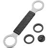 GEWAGE Attrezzo per bicicletta Centerlock, chiave a pedale, compatibile con Shimano Hollowtech II/BB9000, BBR60, M8000, Truvativ GXP, FSA Mega EVO