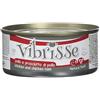 Croci Vibrisse Cibo umido per gatti a base di Pollo e Prosciutto di Pollo, alimento naturale senza coloranti e conservanti, 24 lattine da 140 g