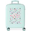 Roll Road Queen of Hearts Valigia Cabina Blu 38x55x20 cm Rigida ABS Chiusura laterale a combinazione 35L 2 kg 4 Ruote bagaglio a mano