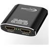RedStar24 HDMI Splitter 4K@60Hz, 1 In 2 Out Ripartitore HDMI, Sdoppiatore hdmi 1 ingresso 2 uscite, supporta HDCP, 4K, 3D, UHD, 1080P - Compatibile con Xbox, PS4, Roku, Firestick, HDTV e Apple TV