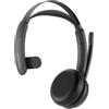 Nuroum HP31-SN Cuffie con Microfono Bluetooth, Cuffie Wireless ENC a Cancellazione di Rumore con Stazione di Ricarica, USB-A&C/Bluetooth, 45 Ore di Lavoro per Cuffie Call Center/Lavoro/Camion/Chiamate