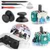 RongZy 2PCS Analog Stick Compatible with Play Station 5 PS5 Analog Thumb Stick 3D Joystick Replacement Electromagnetic Joystick Module for PS5 Game Controller