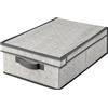 H&H Scatola Armadio in Polipropilene Grigio 31x48x15cm