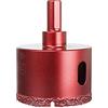 Meccion Punta da Trapano per Seghe a Tazza Diamantate, Taglierina per Fori ad Alte Prestazioni per Vetro/Piastrelle/Granito/Marmo (50mm)