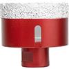 Meccion Punta per Sega a Tazza Diamantata con M14 Filetto, Punte per Trapano Diamantate per Piastrelle/Granito/Marmo/Porcellana/Vetro/Ceramica (65mm)