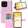 JIUNINE Cover per Realme C53 / Realme C51 / Realme Note 50, Custodia Portafoglio Libro in Pelle Sintetica Antiurto Cover Flip Case con [Carta Fessura] [Supporto Stand] [Fibbia Magnetica], Rosa