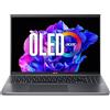 Acer Swift Go (SFG16-71-78CN) Ultrabook/notebook, schermo 16 3,2 K OLED 120 Hz, Intel Core i7-1355U, 16 GB di RAM, SSD 512 GB, scheda grafica Intel Iris Xe, Windows 11, tastiera QWERTZ, grigio