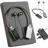Generico Wireless Sound Card Live Streaming Earphones, Wireless Sound Card Live Broadcasting and Audio Editing Earphones, New Waterproof Bluetooth Wireless Headset, Neckband Headphones with Display (Black)