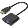 Alextry Adattatore da hdmi a vga adattatore da convertitore maschio a famiglia 1080p per tablet pc portatile novità (1 pz nero)