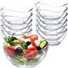 spar-home Set di 12 Ciotole in Vetro da 310ml - Ciotola per Dessert Snack Insalatiera Vetro Coppette per Gelato Ciotole Cucina Ciotola per Dessert Insalata Snack