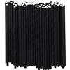 generic Cannucce di carta nera 1000 pezzi, 19,7x0,6cm - Confezione sfusa per cocktail, bar e ristoranti
