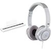 Yamaha Pianoforte digitale P-225, bianco - Piano digitale leggero e portatile in dotazione con cuffie HPH-150