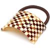 QinGoo Elastico per Capelli Donna in Acetato, Accessorio per Capelli, Elegante e Versatile, 1 pezzo, Brown