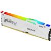 KINGSTON TECHNOLOGY Ram KINGSTON FURY BEAST DDR5 5600MHz 64GB (2x32) RGB XMP 3.0/EXPO CL36 BIANCO