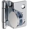 Sugatsune GH34-8CR Cerniera rotonda in legno cromato per porte in vetro/acrilico acciaio, aufliegend