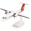 herpa Snap-Fit modellino aereo QantasLink DHC-8-300 - VHTQZ "Bundaberg, miniatura in scala 1:100, pezzo da collezione, modello con supporto, plastica