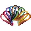 YURROAD Quilling Set con 900 Strisce di Carta da Quilling per Principianti (larghezza 3mm/5mm/7mm/10mm, lunghezza 39cm) Carta per Quilling Strisce 7mm Black/Blue/Brown/Green/Orange/Purple/Red/Yellow