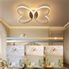 YLFXL Plafoniera Led Soffitto 40W Plafoniera Cameretta Bambini Dimmerabile, 38cm Lampadario Camera da Letto Farfalla Creativa Lampade a Soffitto Led per Soggiorno Camera da Letto Camera dei Bambini