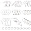 UNICRAFTALE DIY Kit di fabbricazione di orecchini, composto da 140 ganci per orecchini in acciaio inossidabile, 40 pezzi, 20 pezzi, 4 mm, anelli aperti