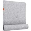 TaimeiMao lavabili Tovagliette in feltro,30 cm x 100 cm Runner da tavolo in feltro,Centrino da tavolo,tovagliette con antiscivolo resistenti al calore e lavabili,Antiscivolo Lavabili Tovagliette (grigio chiaro)
