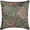The HomeCentric Verde Oliva 30x30 cm Art Silk Cuscino Divano, Foglia, Paillettes Impreziositi Verde Seta Federa Cuscino Letto, Tropicale Natura e Fiori Federa x Divano - Green Camouflage