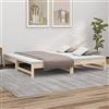 Tidyard Dormeuse Estraibile,Divano Letto Estraibile,Divano Letto Scomparsa,Divano Letto 2 Posti,Divani Letto Matrimoniale,Struttura Letto,2X(90x200) cm Legno Massello di Pino