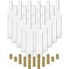 gouveo set 20 bottiglie in vetro 500 ml bordolesi trasparenti con tappo in sughero (SK) - bottiglia vuota da 0,5 l da riempire - bottiglia in vetro per liquore, grappa, olio, aceto
