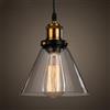 LIGKIN Lampada a Sospensione Industriale Vintage Lampadario in Vetro E27 Lampada a soffitto Paralume in Vetro Illuminazione a Soffitto per camera da letto Soggiorno Ristorante Loft