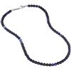 GAVU Collana Uomo Pietre naturali, Collana di Perline di Onice Opaco e Sodalite da Uomo, Collana Pietre Dure Uomo 55cm