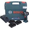 Bosch Professional Trapano avvitatore a batteria 18 V System GSR 18 V-55 (con 3 batterie Procore, caricatore GAL 18 V-40, in caso di L-case)